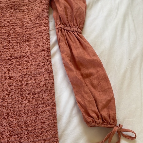 Reformation Hilary Dress in Salmon - Picture 8 of 10